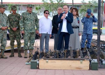 Alfonso Durazo retira de las calles más de 900 armas y refuerza la seguridad en Sonora