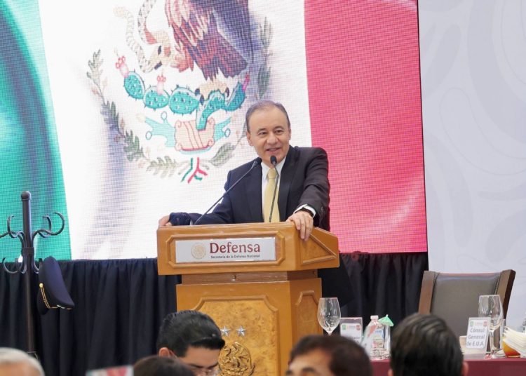 Reconoce Gobernador Durazo lealtad y compromiso del Ejército México al encabezar 113 Aniversario