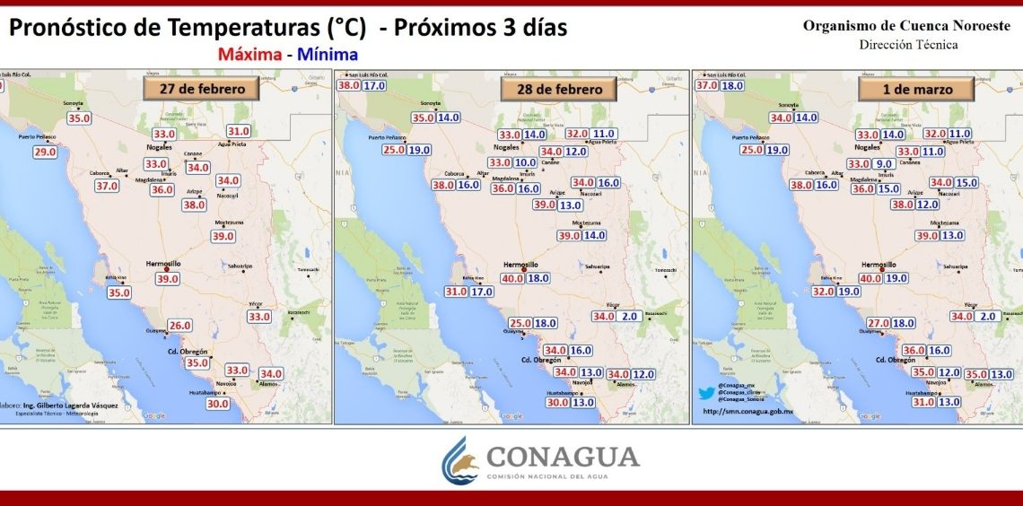 Pronostica CEPC cielos despejados y tardes muy calurosas en Sonora
