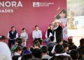 Alfonso Durazo lleva infraestructura hídrica y apoyos educativos a municipios del centro