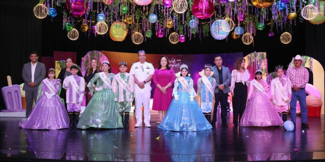 Son Gabriela Sofía y Moisés Ubaldo los reyes infantiles del Carnaval Guaymas 2026 “El pueblo está de fiesta”