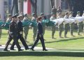 Sheinbaum encabeza ceremonia del Día de la Bandera en Campo Marte