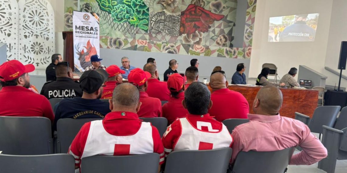 Realiza CEPC Mesa Regional de Atención y Prevención a Incendios Forestales en Nacozari de García