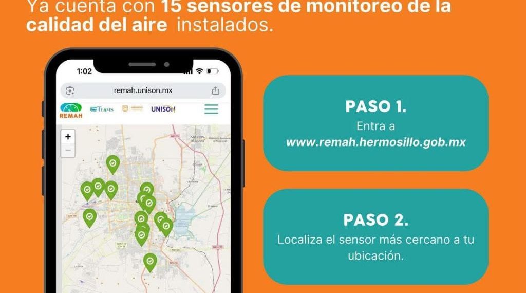 Incorpora Gobierno de Hermosillo nuevos sensores a la Red de Monitoreo Ambiental de Hermosillo (REMAH)