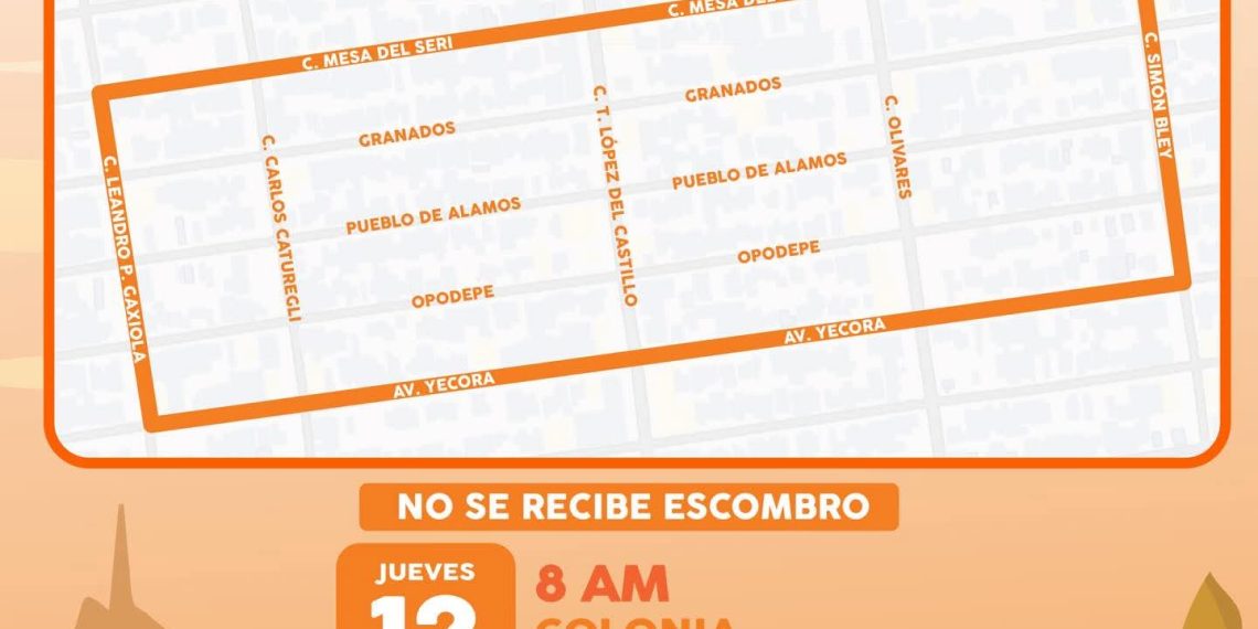 Este jueves 12 de febrero estará la jornada de descacharre en la colonia Carmen Serdán