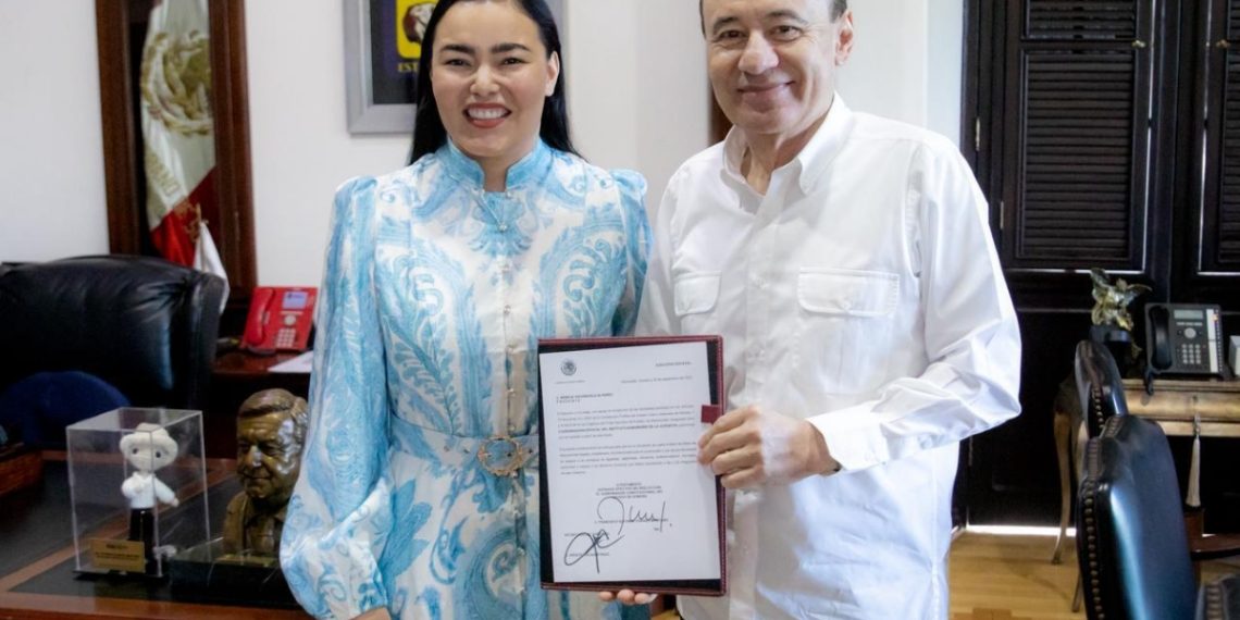 Gobernador Alfonso Durazo toma protesta a Rebeca Valenzuela como Coordinadora Estatal del ISJ