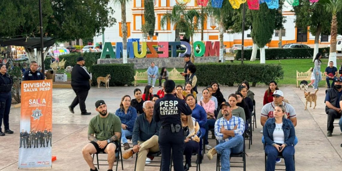Promueve SALVA de la Policía Estatal prevención de la violencia en municipios de la sierra de Sonora