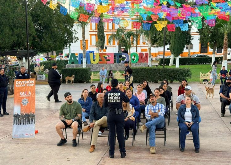 Promueve SALVA de la Policía Estatal prevención de la violencia en municipios de la sierra de Sonora