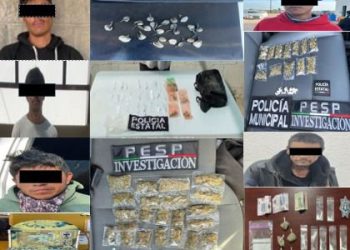 Cero tolerancia al narcomenudeo: Policía Estatal logra aseguramientos en Hermosillo, Benito Juárez, Caborca y Magdalena