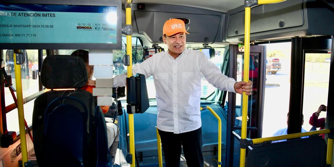 Con nueva tecnología y más unidades, Gobernador Durazo moderniza el transporte en Sonora