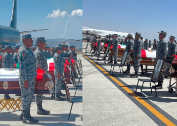 Rinden honores a militares caídos tras operativo en Jalisco