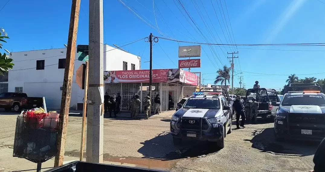 Agresión armada en Ciudad Obregón: Acribillan a empleado de taquería
