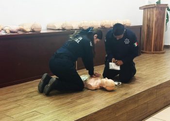 Policías Estatales se capacitan como Primer Respondiente en Primeros Auxilios