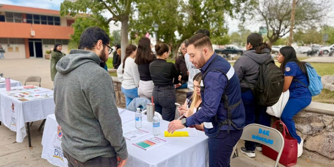 A través de módulos itinerantes realiza Secretaría de Salud jornada semanal de prevención de sarampión en la Universidad de Sonora
