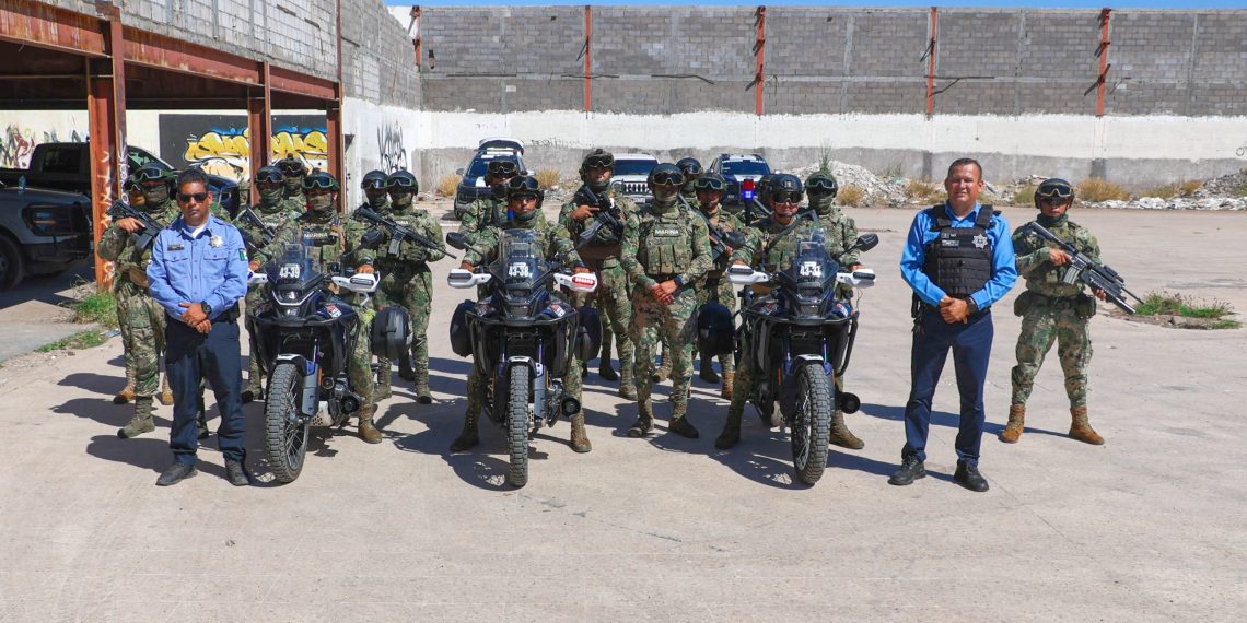 Elementos de Marina se capacitan en motopatrullaje en Cajeme