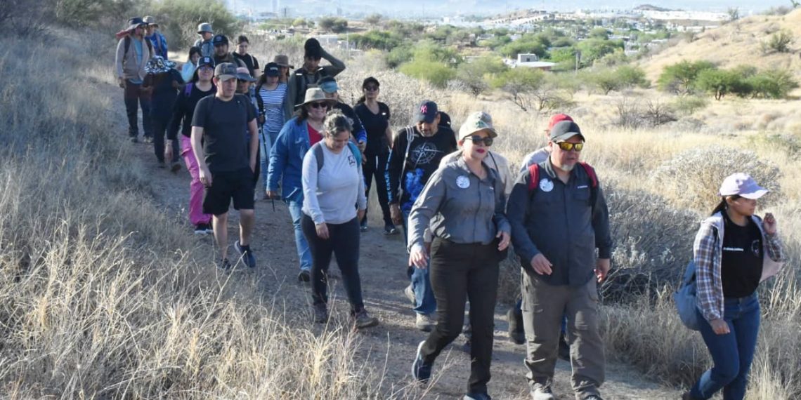 Con actividades en un pulmón de Hermosillo reciben Gobierno Municipal y colectivos ambientalistas a la primavera