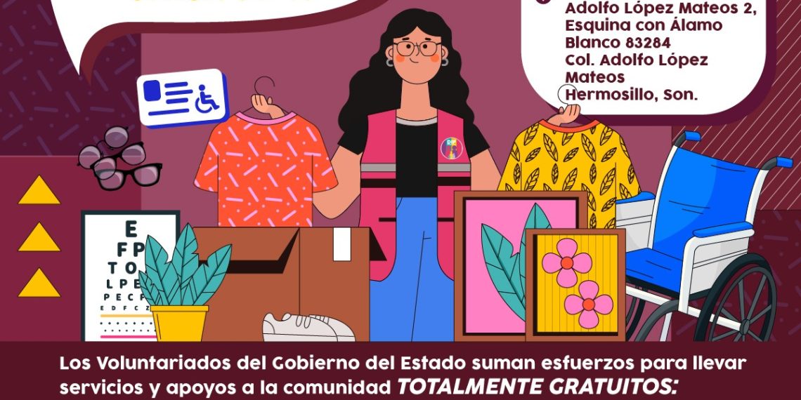 Gobierno de Sonora invita a la Brigada de Voluntariados “Cerca de Ti” en Hermosillo