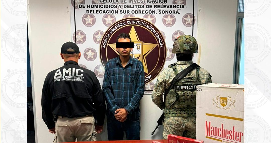 Cateo coordinado entre AMIC y DEFENSA permite captura de imputado por tentativa de homicidio en Cajeme