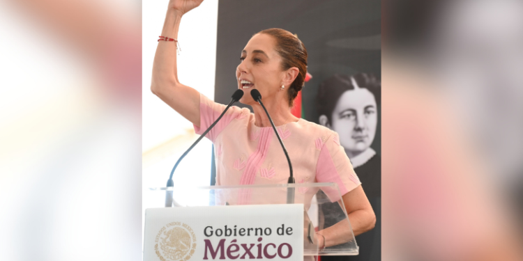 Sheinbaum recorre Sinaloa con fuerte dispositivo de seguridad