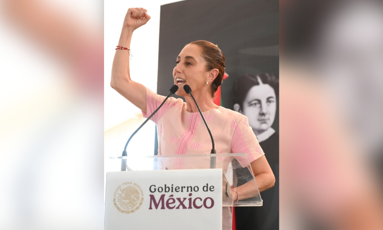 Sheinbaum recorre Sinaloa con fuerte dispositivo de seguridad