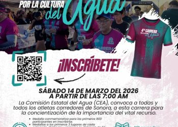 Gobierno de Sonora impulsa la carrera por la Cultura del Agua 2026 organizada por la CEA