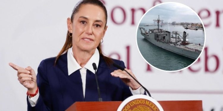 Zarpa otro barco con ayuda humanitaria a Cuba: Sheinbaum