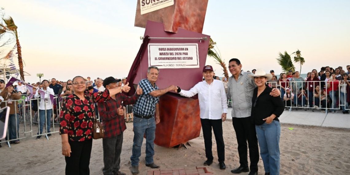Gobernador Durazo detona nuevo polo turístico en Empalme con Malecón El Cochórit