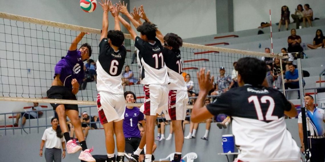 Volibol de sala de Sonora consigue tres boletos a la Olimpiada Nacional 