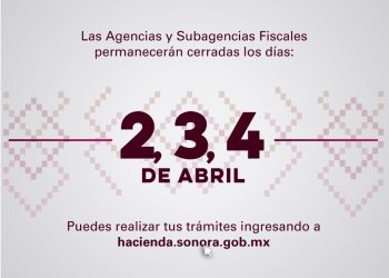 Cerrarán Agencias Fiscales por días de asueto por Semana Mayor