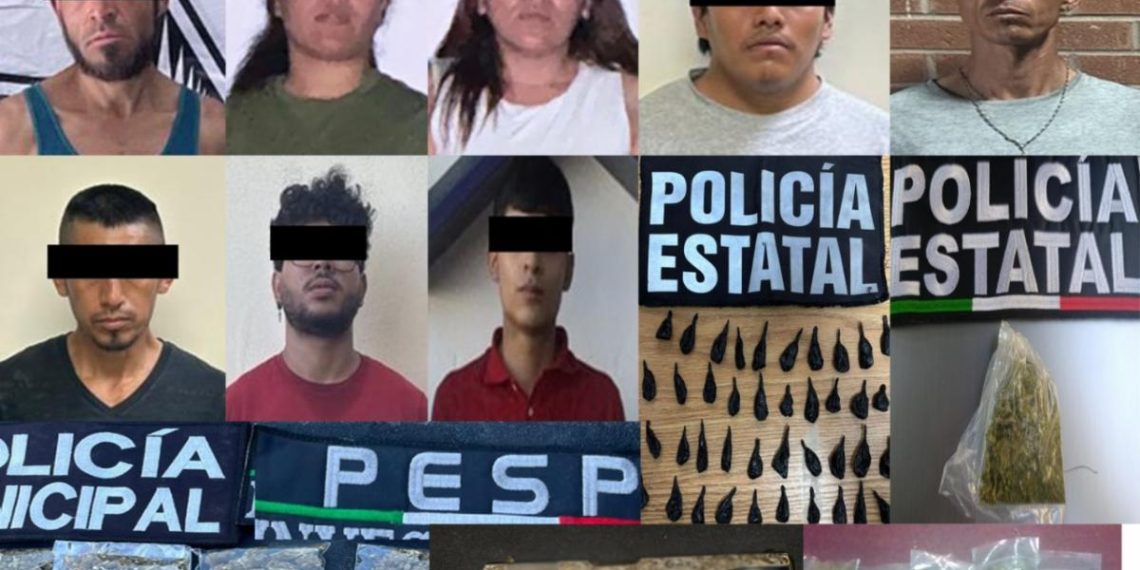 Acciones operativas de la Policía Estatal contra el narcomenudeo incauta más de 700 envoltorios de narcótico