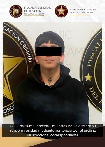 Captura AMIC en flagrancia a sujeto por robo con violencia y lesiones calificadas en vivienda en Hermosillo