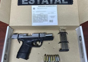 Desarma Policía Estatal a hombre con pistola durante operativos en colonia Los Pinos de Hermosillo