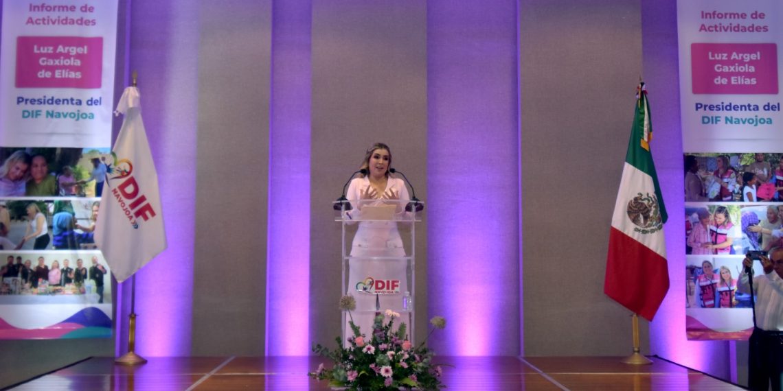 Destaca Luz Argel Gaxiola de Elías en informe de DIF Navojoa logros innovadores y servicio humanitario