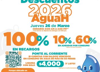 Realizará Agua de Hermosillo Jornada de Descuentos en adeudos este jueves 26 en colonia Las Lomas