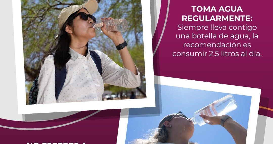 Emite Secretaría de Salud recomendaciones ante incremento de temperaturas en Sonora