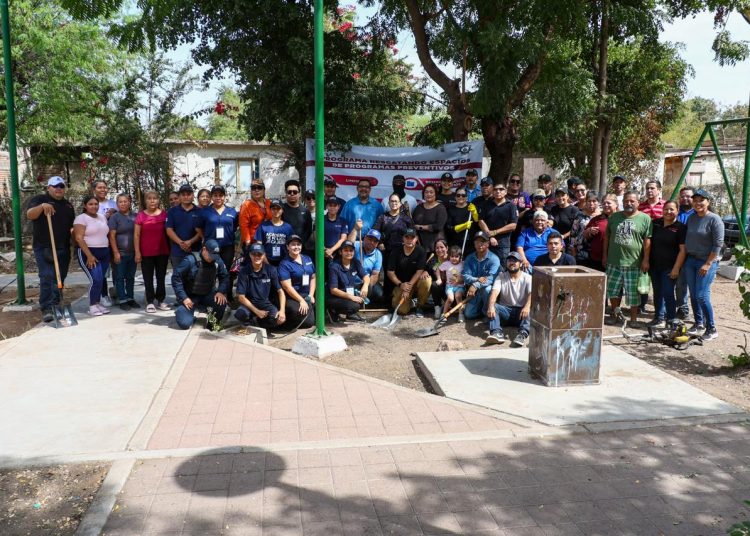 Realiza SSPM jornada de limpieza y rehabilitación en la colonia Luis Echeverría de Cajeme