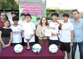 Realizan en Guaymas la Jornada Nacional de Futbol para las y los jóvenes