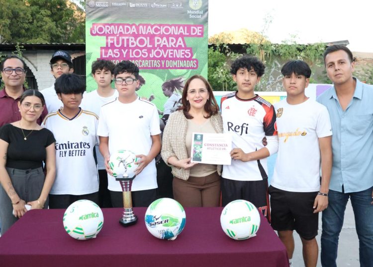 Realizan en Guaymas la Jornada Nacional de Futbol para las y los jóvenes