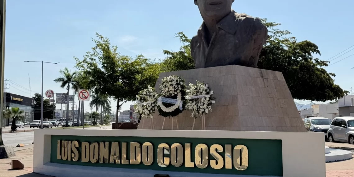 Rinden homenaje a Luis Donaldo Colosio a más de tres décadas de su asesinato
