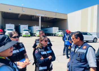 Participa Protección Civil Sonora en simulacro del CLAM en Parque Industrial en Hermosillo