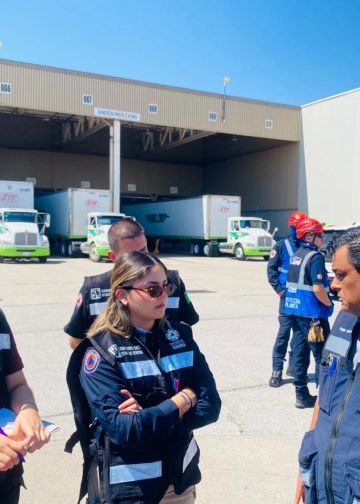 Participa Protección Civil Sonora en simulacro del CLAM en Parque Industrial en Hermosillo