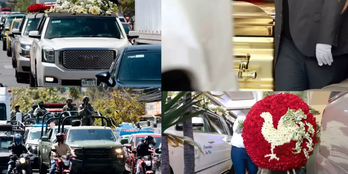 Flores, música y custodia militar: así fue el funeral del ‘Mencho’, líder del CJNG