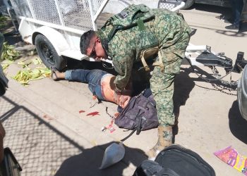 Elementos de la 4/a. Zona Militar salvan la vida a un hombre herido de bala en Hermosillo