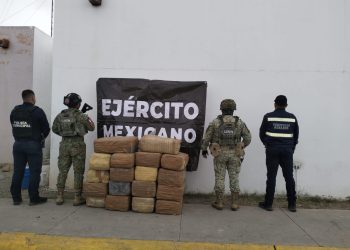 Asegura Ejército Mexicano presunta marihuana en La Colorada, Sonora