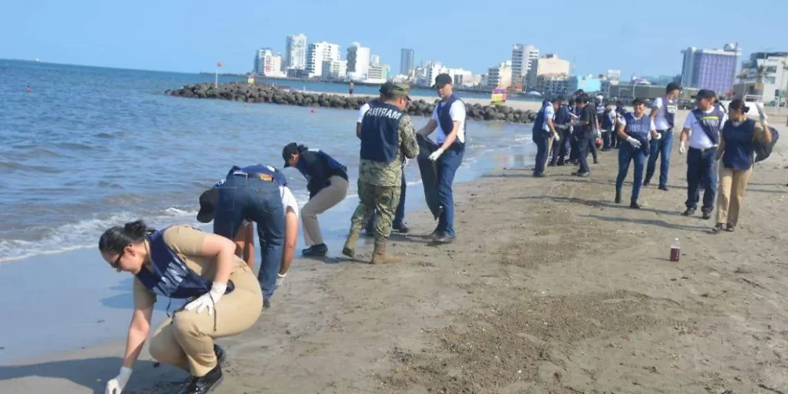 Retiran más de 430 toneladas de hidrocarburos en costas del Golfo de México