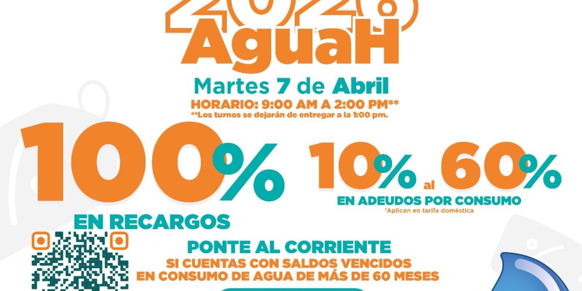 Realizará Agua de Hermosillo Jornada de Descuentos a deudores este martes 7 en colonia Costa del Sol