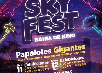 Prepara Gobierno Municipal colorida diversión con el Sky Fest en Bahía de Kino