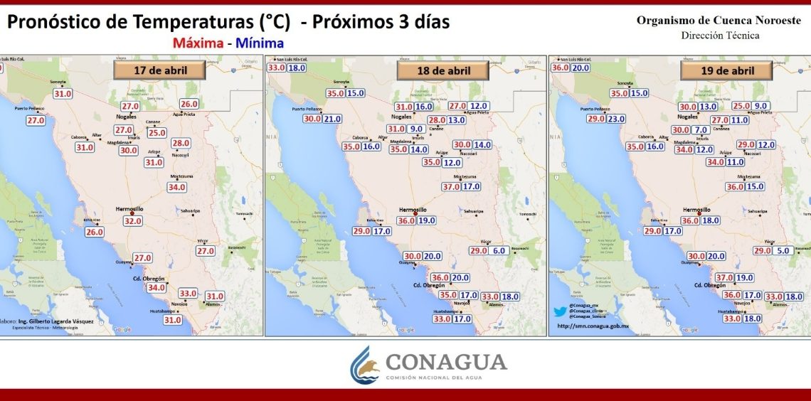 Pronostica CEPC tardes calurosas y rachas de viento en Sonora