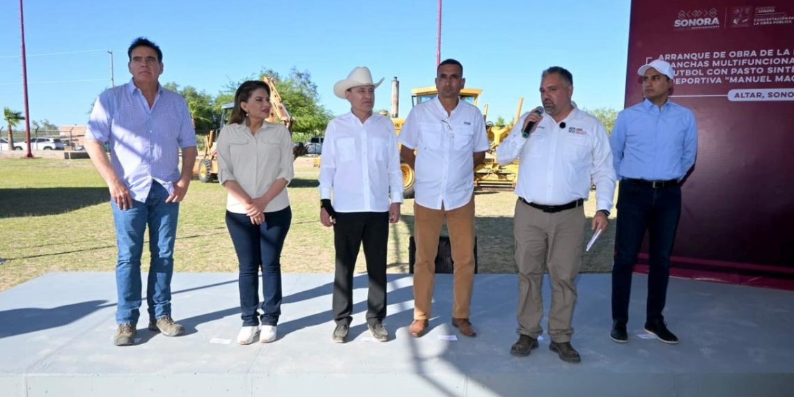 Impulsa Gobierno de Sonora rehabilitación de unidad deportiva en Altar