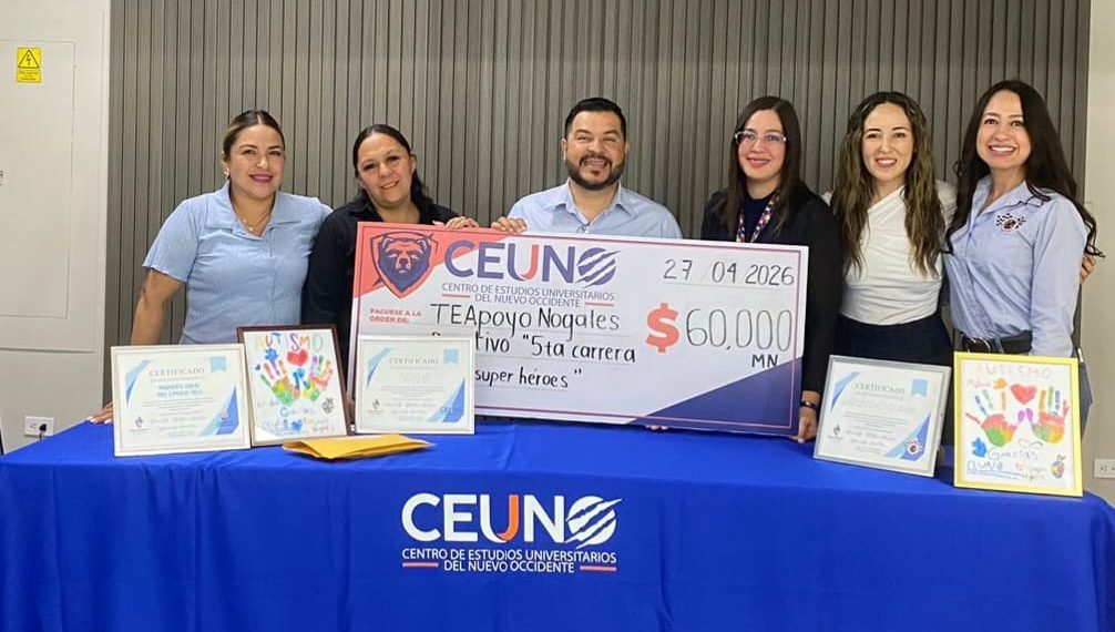 CEUNO entrega donativo de $60,000 a asociación que apoya a niños con autismo en Nogales